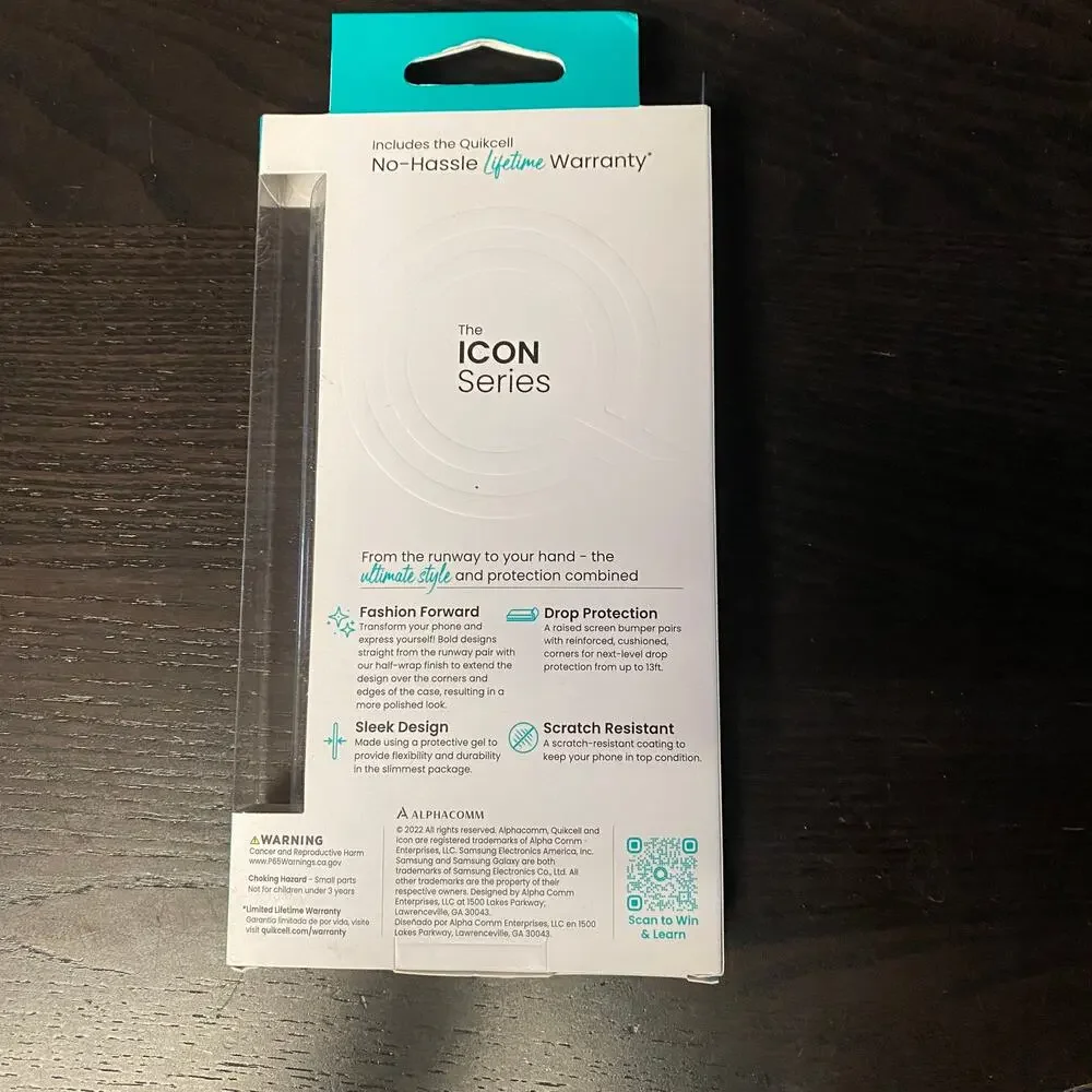 NEW! QUIKCELL ICON case for Samsung Galaxy A13 Iridescent Safari 13ft. drop pro